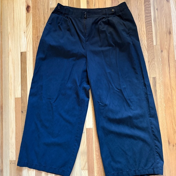 Madewell Sz 14P Black Wide-Leg Women's Pants - Picture 8 of 12